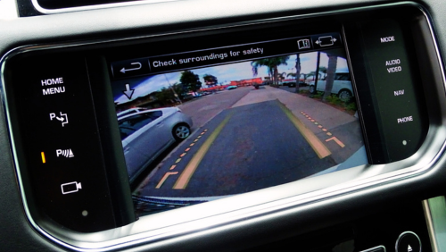 Range Rover Sport backup camera with parking lines