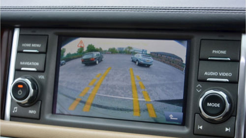 Jeep Grand Cherokee backup camera with parking lines