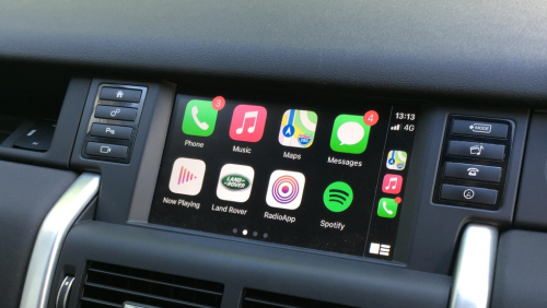 use Land Rover discovery 4 CarPlay with oem contols