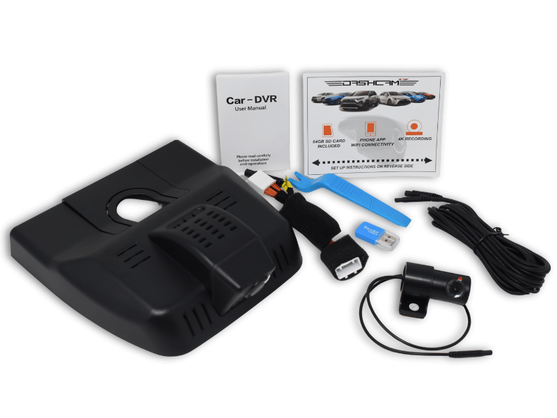 toyota camry dash cam package contents