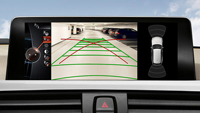 BMW backup camera system