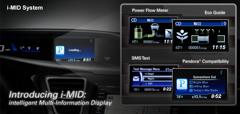 HONDA CIVIC OEM Integrated Backup Camera System
